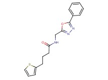 N-[(5-phenyl-1,3,4-oxadiazol-2-yl)methyl]-4-(2-thienyl)butanamide