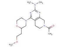 7-acetyl-4-[2-(2-methoxyethyl)morpholin-4-yl]-N,N-dimethyl-5,6,7,8-tetrahydropyrido[3,4-d]pyrimidin-2-amine