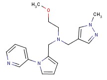 (2-methoxyethyl)[(1-methyl-1H-pyrazol-4-yl)methyl][(1-pyridin-3-yl-1H-pyrrol-2-yl)methyl]amine