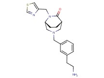 rel-(1S,5R)-3-[3-(2-aminoethyl)benzyl]-6-(1,3-thiazol-4-ylmethyl)-3,6-diazabicyclo[3.2.2]nonan-7-one dihydrochloride