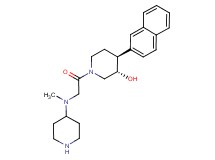 rel-(3S,4S)-1-(N-methyl-N-4-piperidinylglycyl)-4-(2-naphthyl)-3-piperidinol dihydrochloride