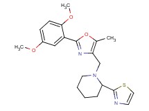 1-{[2-(2,5-dimethoxyphenyl)-5-methyl-1,3-oxazol-4-yl]methyl}-2-(1,3-thiazol-2-yl)piperidine
