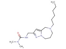 N'-[(5-hexyl-5,6,7,8-tetrahydro-4H-pyrazolo[1,5-a][1,4]diazepin-2-yl)methyl]-N,N-dimethylurea