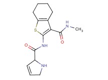 N-{3-[(methylamino)carbonyl]-4,5,6,7-tetrahydro-1-benzothien-2-yl}-2,5-dihydro-1H-pyrrole-2-carboxamide hydrochloride