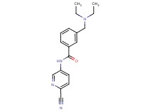 N-(6-cyanopyridin-3-yl)-3-[(diethylamino)methyl]benzamide