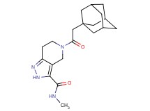5-(1-adamantylacetyl)-N-methyl-4,5,6,7-tetrahydro-2H-pyrazolo[4,3-c]pyridine-3-carboxamide