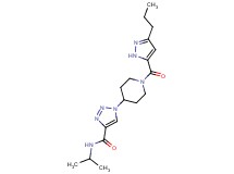 N-isopropyl-1-{1-[(3-propyl-1H-pyrazol-5-yl)carbonyl]piperidin-4-yl}-1H-1,2,3-triazole-4-carboxamide