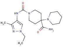 N~1~'-(1-ethyl-3-methyl-1H-pyrazol-4-yl)-1,4'-bipiperidine-1',4'-dicarboxamide