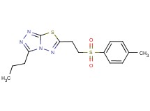 6-{2-[(4-methylphenyl)sulfonyl]ethyl}-3-propyl[1,2,4]triazolo[3,4-b][1,3,4]thiadiazole
