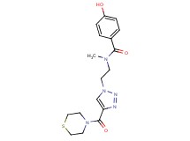 4-hydroxy-N-methyl-N-{2-[4-(thiomorpholin-4-ylcarbonyl)-1H-1,2,3-triazol-1-yl]ethyl}benzamide