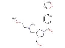 ((3R*,4R*)-1-[4-(2-furyl)benzoyl]-4-{[(2-methoxyethyl)(methyl)amino]methyl}pyrrolidin-3-yl)methanol
