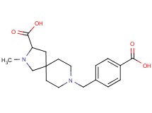 8-(4-carboxybenzyl)-2-methyl-2,8-diazaspiro[4.5]decane-3-carboxylic acid