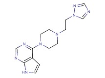 4-{4-[2-(1H-1,2,4-triazol-1-yl)ethyl]-1-piperazinyl}-7H-pyrrolo[2,3-d]pyrimidine