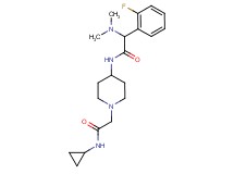 N-{1-[2-(cyclopropylamino)-2-oxoethyl]-4-piperidinyl}-2-(dimethylamino)-2-(2-fluorophenyl)acetamide