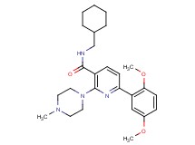 N-(cyclohexylmethyl)-6-(2,5-dimethoxyphenyl)-2-(4-methyl-1-piperazinyl)nicotinamide