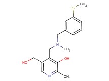 5-(hydroxymethyl)-2-methyl-4-({methyl[3-(methylthio)benzyl]amino}methyl)pyridin-3-ol