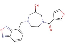 1-(2,1,3-benzoxadiazol-4-ylmethyl)-4-(3-furoyl)-1,4-diazepan-6-ol