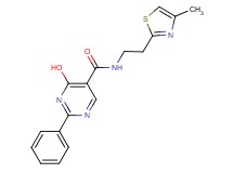 4-hydroxy-N-[2-(4-methyl-1,3-thiazol-2-yl)ethyl]-2-phenylpyrimidine-5-carboxamide