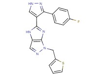 5-[3-(4-fluorophenyl)-1H-pyrazol-4-yl]-1-(2-thienylmethyl)-1,4-dihydroimidazo[4,5-c]pyrazole