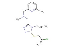 ({4-allyl-5-[(2-chloro-2-propen-1-yl)thio]-4H-1,2,4-triazol-3-yl}methyl)methyl[(6-methyl-2-pyridinyl)methyl]amine