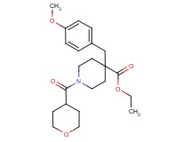 ethyl 4-(4-methoxybenzyl)-1-(tetrahydro-2H-pyran-4-ylcarbonyl)-4-piperidinecarboxylate