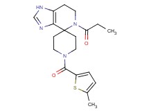 1'-[(5-methyl-2-thienyl)carbonyl]-5-propionyl-1,5,6,7-tetrahydrospiro[imidazo[4,5-c]pyridine-4,4'-piperidine]