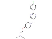 2-[(1-{[2-(4-chlorophenyl)pyrimidin-5-yl]methyl}piperidin-4-yl)oxy]-N,N-dimethylethanamine