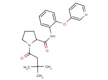 1-(3,3-dimethylbutanoyl)-N-[2-(3-pyridinyloxy)phenyl]prolinamide