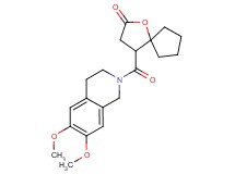 4-[(6,7-dimethoxy-3,4-dihydroisoquinolin-2(1H)-yl)carbonyl]-1-oxaspiro[4.4]nonan-2-one
