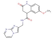 N-(imidazo[1,2-a]pyrimidin-2-ylmethyl)-6-methoxy-2-oxo-1,2,3,4-tetrahydro-4-quinolinecarboxamide
