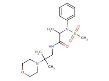 N-(2-methyl-2-morpholin-4-ylpropyl)-2-[(methylsulfonyl)(phenyl)amino]propanamide