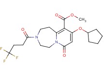 methyl 9-(cyclopentyloxy)-7-oxo-3-(4,4,4-trifluorobutanoyl)-1,2,3,4,5,7-hexahydropyrido[1,2-d][1,4]diazepine-10-carboxylate