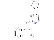 4-cyclopentyl-N-(1-pyridin-2-ylpropyl)pyrimidin-2-amine