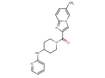 N-{1-[(6-methylimidazo[1,2-a]pyridin-2-yl)carbonyl]-4-piperidinyl}-2-pyridinamine