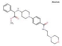 methyl (2S)-({1-[4-({[2-(4-morpholinyl)ethyl]amino}carbonyl)phenyl]-4-piperidinyl}amino)(phenyl)acetate