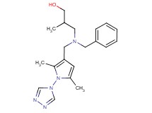 3-(benzyl{[2,5-dimethyl-1-(4H-1,2,4-triazol-4-yl)-1H-pyrrol-3-yl]methyl}amino)-2-methylpropan-1-ol
