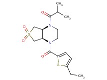 (4aS*,7aR*)-1-[(5-ethyl-2-thienyl)carbonyl]-4-isobutyryloctahydrothieno[3,4-b]pyrazine 6,6-dioxide