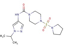 N-(1-isopropyl-1H-pyrazol-4-yl)-4-(pyrrolidin-1-ylsulfonyl)piperazine-1-carboxamide