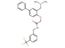 2-({3-[(dimethylamino)methyl]-4-biphenylyl}oxy)-N-[3-(trifluoromethyl)benzyl]acetamide