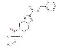 5-(2-methoxy-2-methylpropanoyl)-N-(pyridin-2-ylmethyl)-4,5,6,7-tetrahydropyrazolo[1,5-a]pyrazine-2-carboxamide