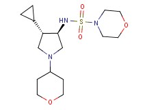 N-[rel-(3R,4S)-4-cyclopropyl-1-(tetrahydro-2H-pyran-4-yl)-3-pyrrolidinyl]-4-morpholinesulfonamide hydrochloride