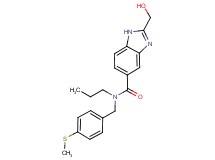 2-(hydroxymethyl)-N-[4-(methylthio)benzyl]-N-propyl-1H-benzimidazole-5-carboxamide