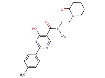 4-hydroxy-N-methyl-2-(4-methylphenyl)-N-[2-(2-oxopiperidin-1-yl)ethyl]pyrimidine-5-carboxamide