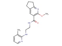 2-methoxy-N-{2-[(3-methyl-2-pyridinyl)amino]ethyl}-6,7-dihydro-5H-cyclopenta[b]pyridine-3-carboxamide