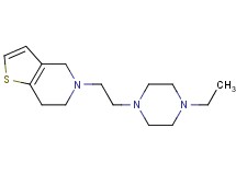 5-[2-(4-ethyl-1-piperazinyl)ethyl]-4,5,6,7-tetrahydrothieno[3,2-c]pyridine bis(trifluoroacetate)