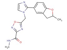 N-methyl-5-{[2-(2-methyl-2,3-dihydro-1-benzofuran-5-yl)-1H-imidazol-1-yl]methyl}-1,2,4-oxadiazole-3-carboxamide