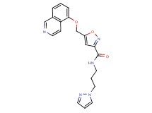 5-[(5-isoquinolinyloxy)methyl]-N-[3-(1H-pyrazol-1-yl)propyl]-3-isoxazolecarboxamide