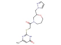 6-methyl-2-({2-oxo-2-[2-(1H-pyrazol-1-ylmethyl)-1,4-oxazepan-4-yl]ethyl}thio)pyrimidin-4(3H)-one
