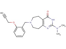 2-(dimethylamino)-7-[2-(prop-2-yn-1-yloxy)benzyl]-3,5,6,7,8,9-hexahydro-4H-pyrimido[4,5-d]azepin-4-one
