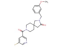 8-[(5-fluoropyridin-3-yl)carbonyl]-2-(3-methoxybenzyl)-2,8-diazaspiro[4.5]decan-3-one